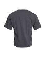 Dolce &amp; Gabbana Gray Cotton Round Neck Short Sleeve T-shirt