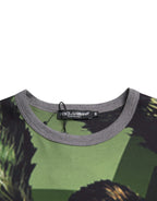 Dolce &amp; Gabbana Green Gorilla Cotton Short Sleeves T-shirt