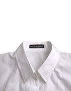 Dolce &amp; Gabbana White Collared Short Sleeve Polo Shirt Top