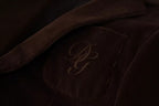 Dolce &amp; Gabbana Brown Corduroy Slim Fit Coat DG Logo Blazer