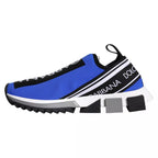 Dolce &amp; Gabbana Blue Logo Low Top Sorrento Sneakers Shoes