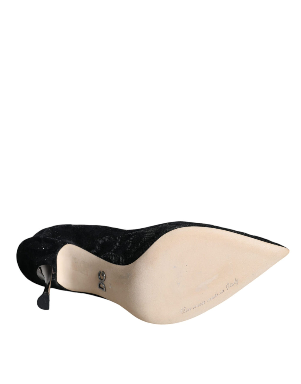 Dolce &amp; Gabbana Black Leopard Lurex High Heels Pumps Shoes