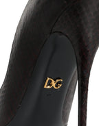 Dolce &amp; Gabbana Multicolor Exotic Leather Heels Pumps Shoes