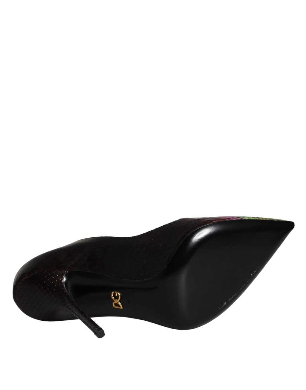 Dolce &amp; Gabbana Multicolor Exotic Leather Heels Pumps Shoes