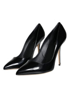 Dolce &amp; Gabbana Black Patent Leather Bellucci Pumps Heels Shoes
