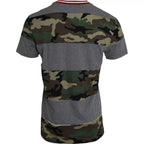 Dolce &amp; Gabbana Multicolor Camouflage Cotton Crew Neck Men T-shirt