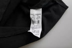 Dolce &amp; Gabbana Black Graphic Print Cotton Crew Neck T-shirt