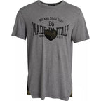 Dolce &amp; Gabbana Gray Graphic Print Cotton Round Neck T-shirt
