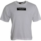 Dolce &amp; Gabbana White Cotton DG Applique Men Casual T-shirt