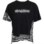 Dolce &amp; Gabbana Black Graphic Printed Cotton Short Sleeves T-shirt