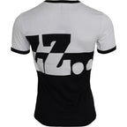 Dolce &amp; Gabbana Black White Jazz Print Cotton Short Sleeves T-shirt