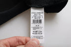 Dolce &amp; Gabbana Black Cotton Hooded Short Sleeves Cropped T-shirt