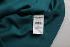 Dolce &amp; Gabbana Blue Green Cotton Round Neck Short Sleeves T-shirt