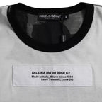 Dolce &amp; Gabbana Black White Camouflage Round Neck T-shirt