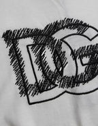 Dolce &amp; Gabbana White Logo Round Neck Short Sleeves T-shirt