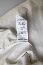 Dolce &amp; Gabbana Off White Logo Cotton Crew Neck T-shirt