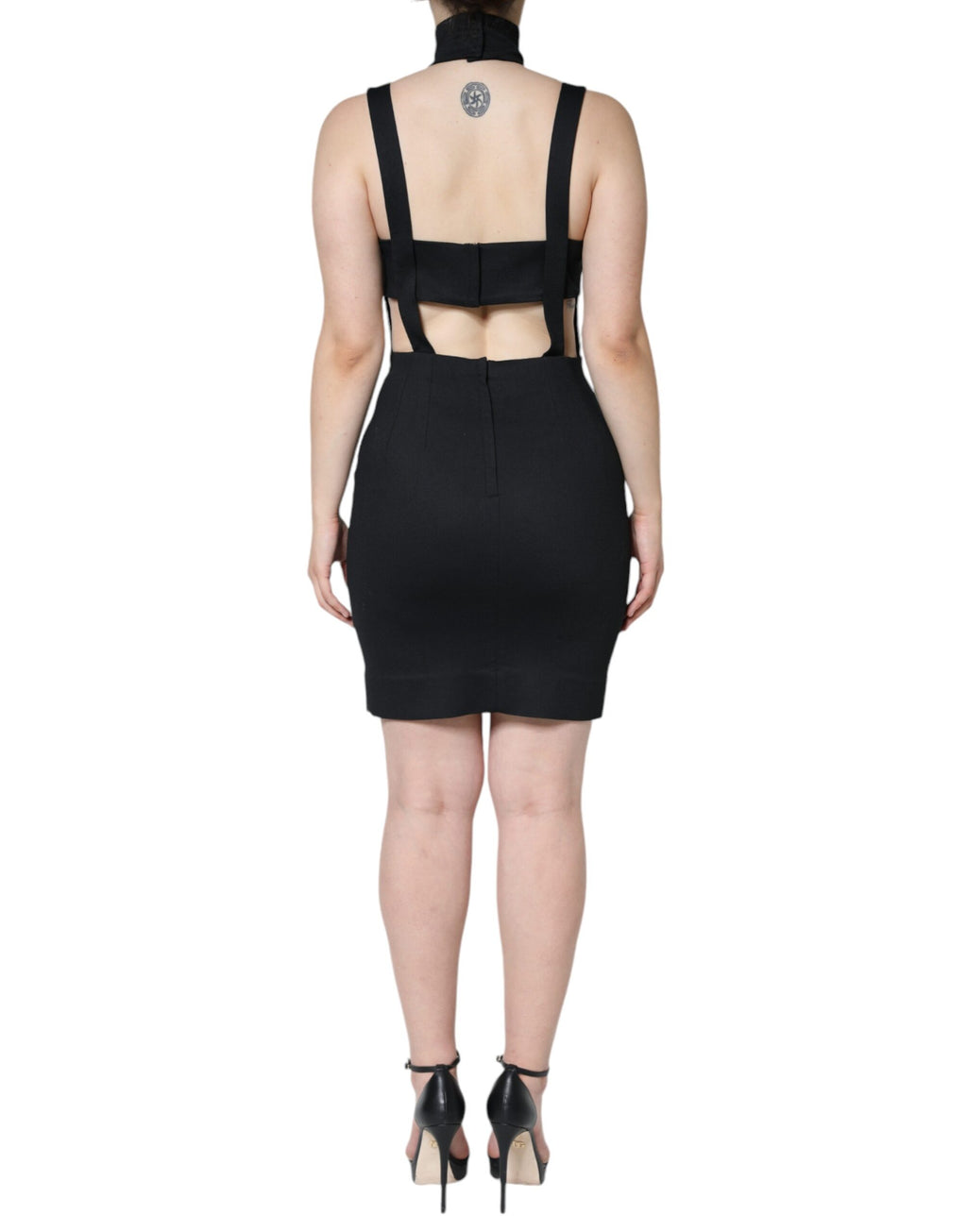 Dolce &amp; Gabbana Black Cut Out Sleeveless Bodycon Mini Dress