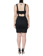 Dolce &amp; Gabbana Black Cut Out Sleeveless Bodycon Mini Dress