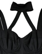 Dolce &amp; Gabbana Black Cut Out Sleeveless Bodycon Mini Dress