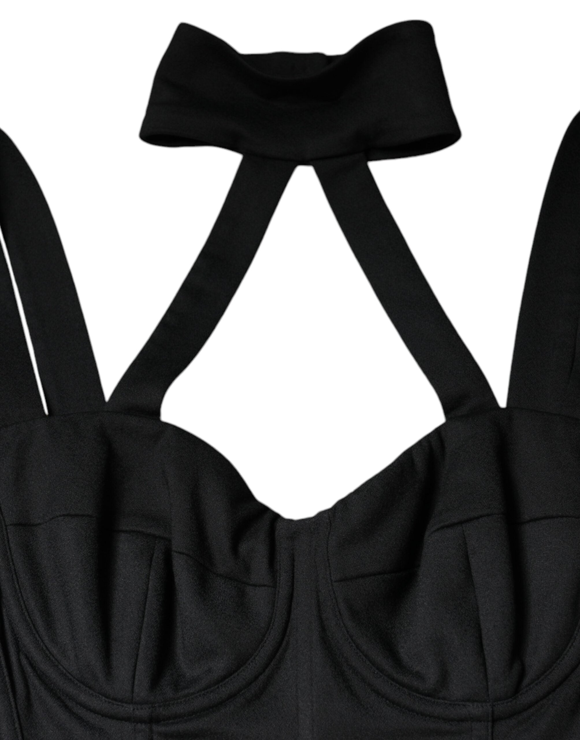 Dolce &amp; Gabbana Black Cut Out Sleeveless Bodycon Mini Dress