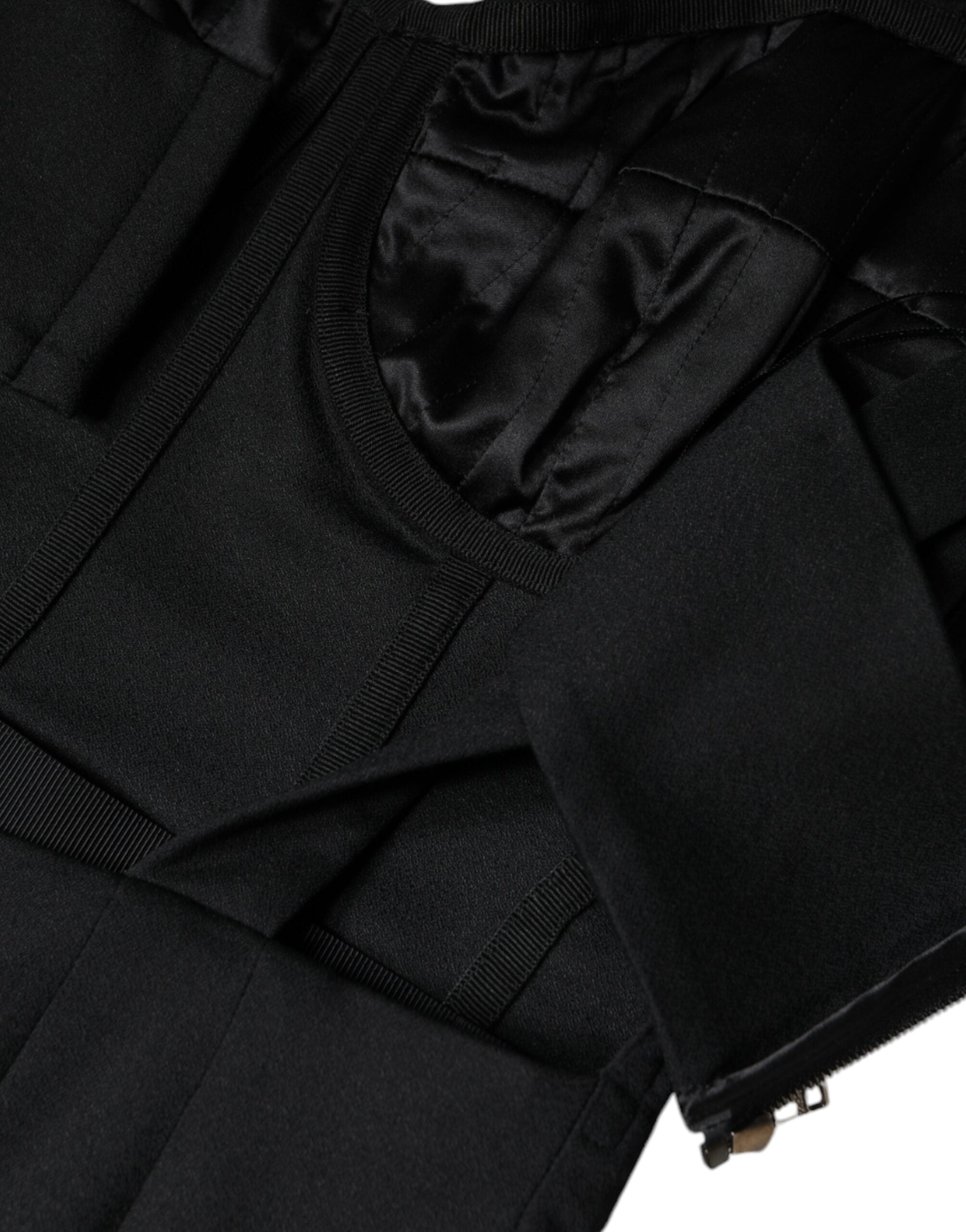 Dolce &amp; Gabbana Black Cut Out Sleeveless Bodycon Mini Dress