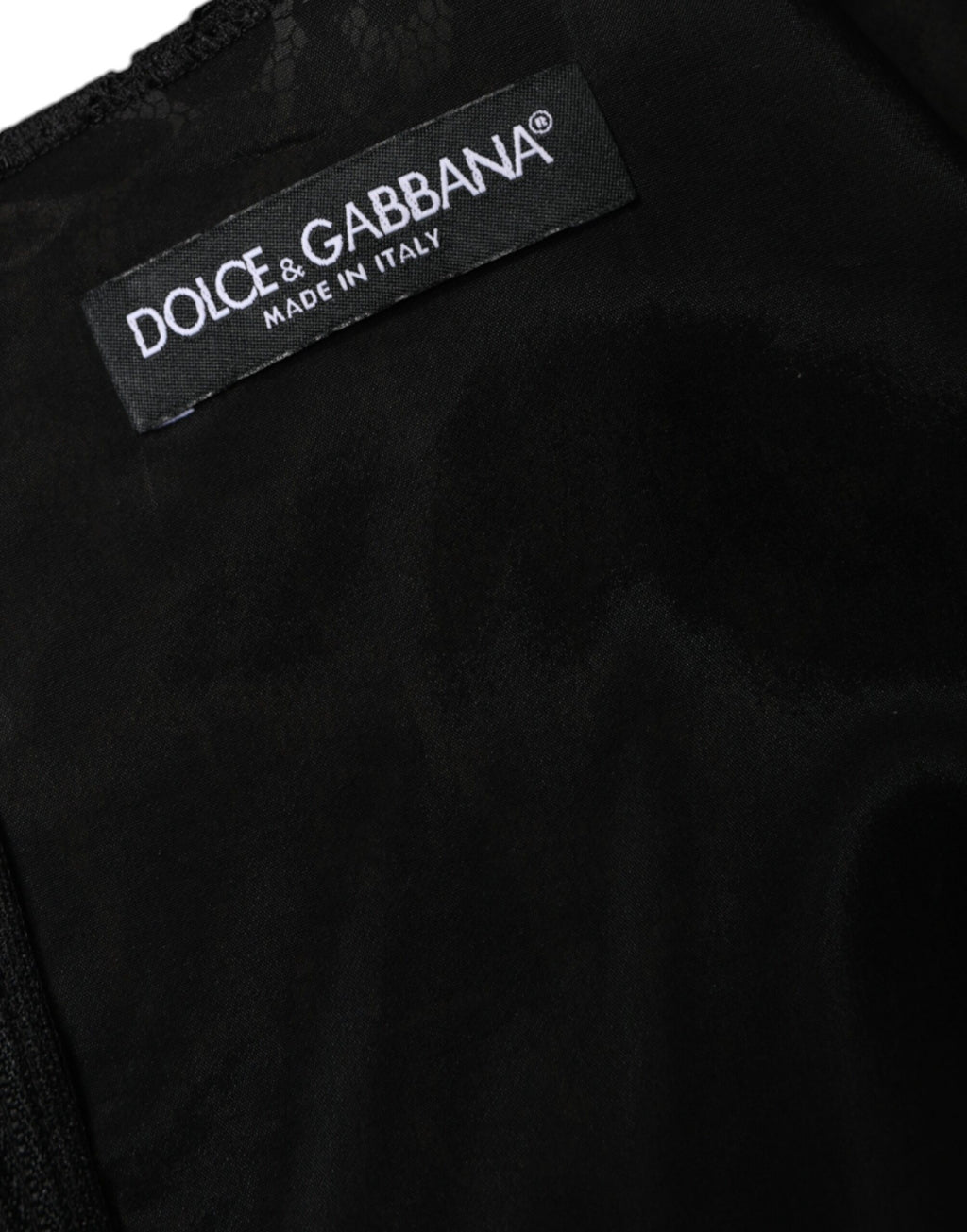 Dolce &amp; Gabbana Black Floral Lace Sheath Sleeveless Mini Dress