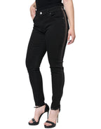 Dolce &amp; Gabbana Black Cotton Stretch Skinny Denim Jeans