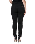 Dolce &amp; Gabbana Black Cotton Stretch Skinny Denim Jeans