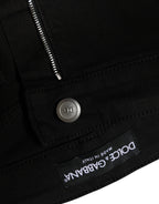 Dolce &amp; Gabbana Black Cotton Stretch Skinny Denim Jeans