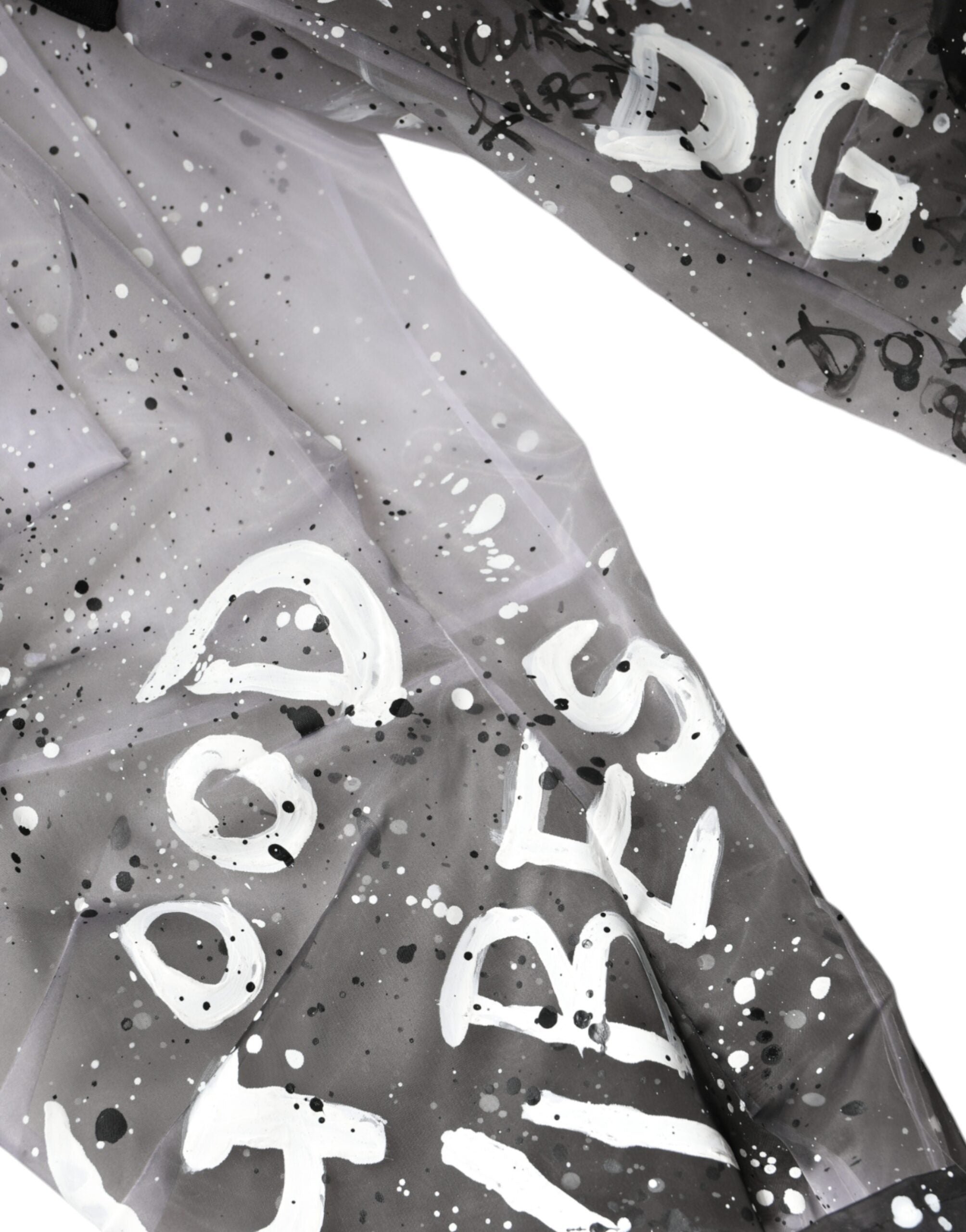 Dolce &amp; Gabbana White See Through Logo Cropped Cargo Pants