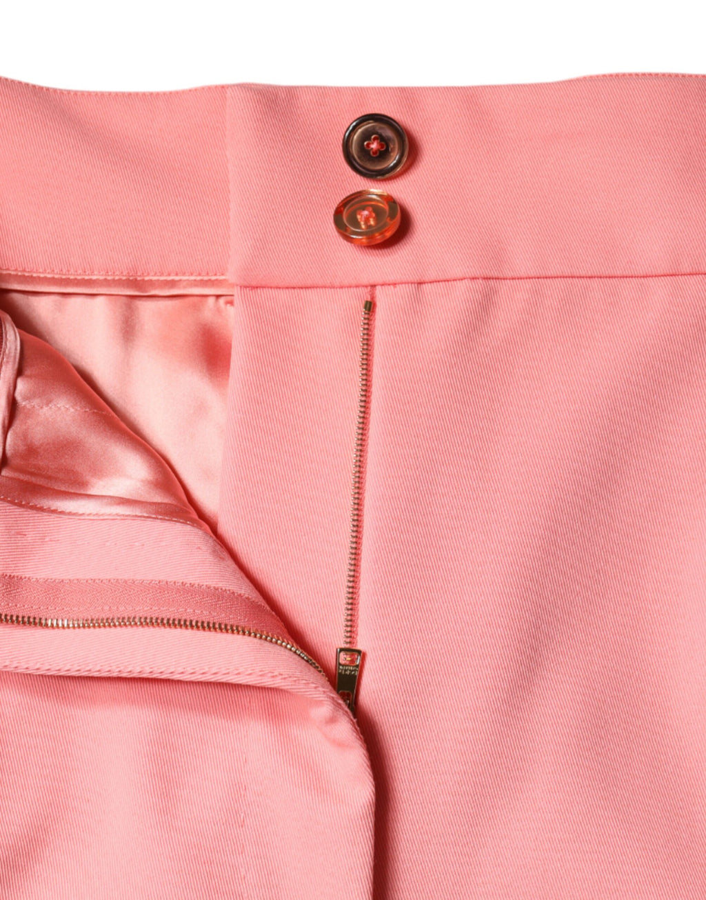 Dolce &amp; Gabbana Rose Pink Polyester High Waist Tapered Pants