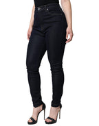 Dolce &amp; Gabbana Black GRACE High Waist Skinny Denim Jeans
