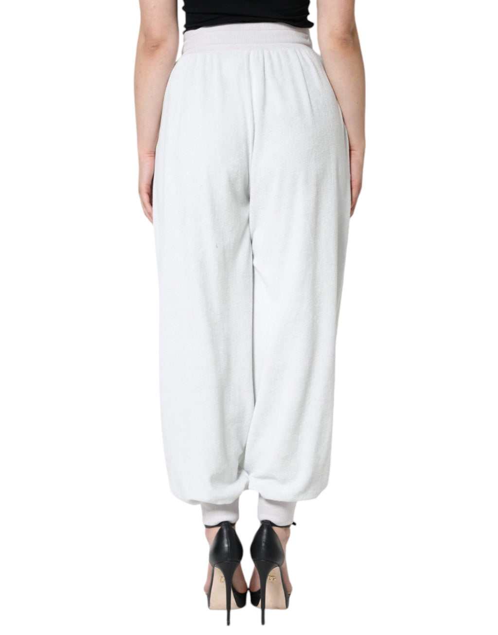 Dolce &amp; Gabbana White Nylon Jogger Sweatpants Pants