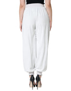 Dolce &amp; Gabbana White Nylon Jogger Sweatpants Pants