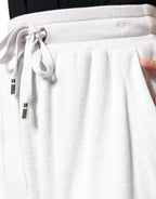 Dolce &amp; Gabbana White Nylon Jogger Sweatpants Pants