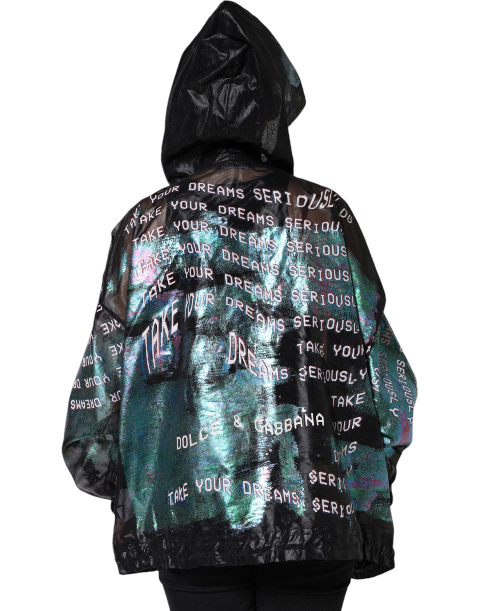 Dolce &amp; Gabbana Multicolor Print Hooded Sweatshirt Sweater