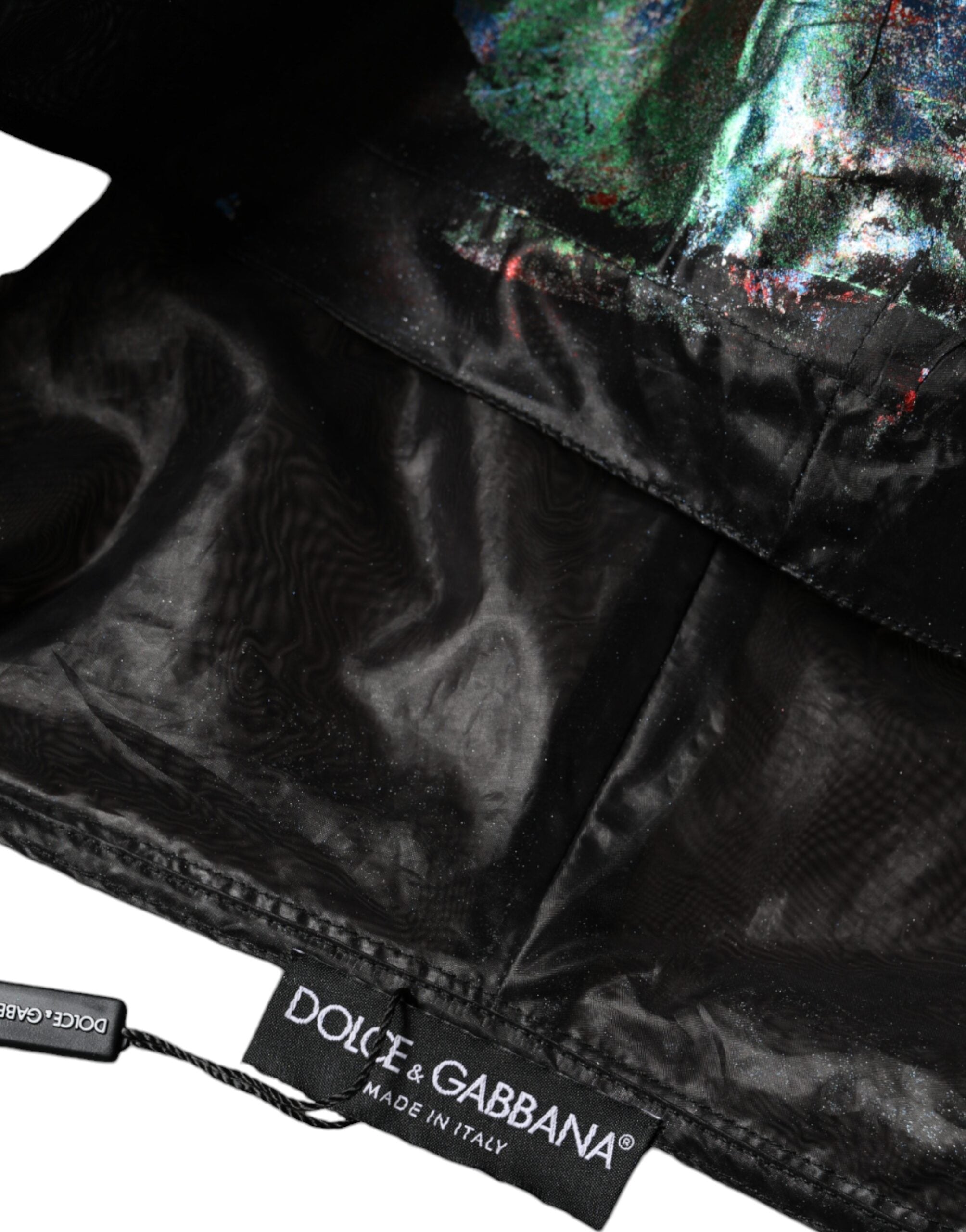 Dolce &amp; Gabbana Multicolor Print Hooded Sweatshirt Sweater