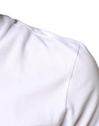 Dolce &amp; Gabbana White Cotton DG Applique Casual T-shirt