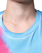 Dolce &amp; Gabbana Multicolor Tie Dye Cotton Sleeveless T-shirt