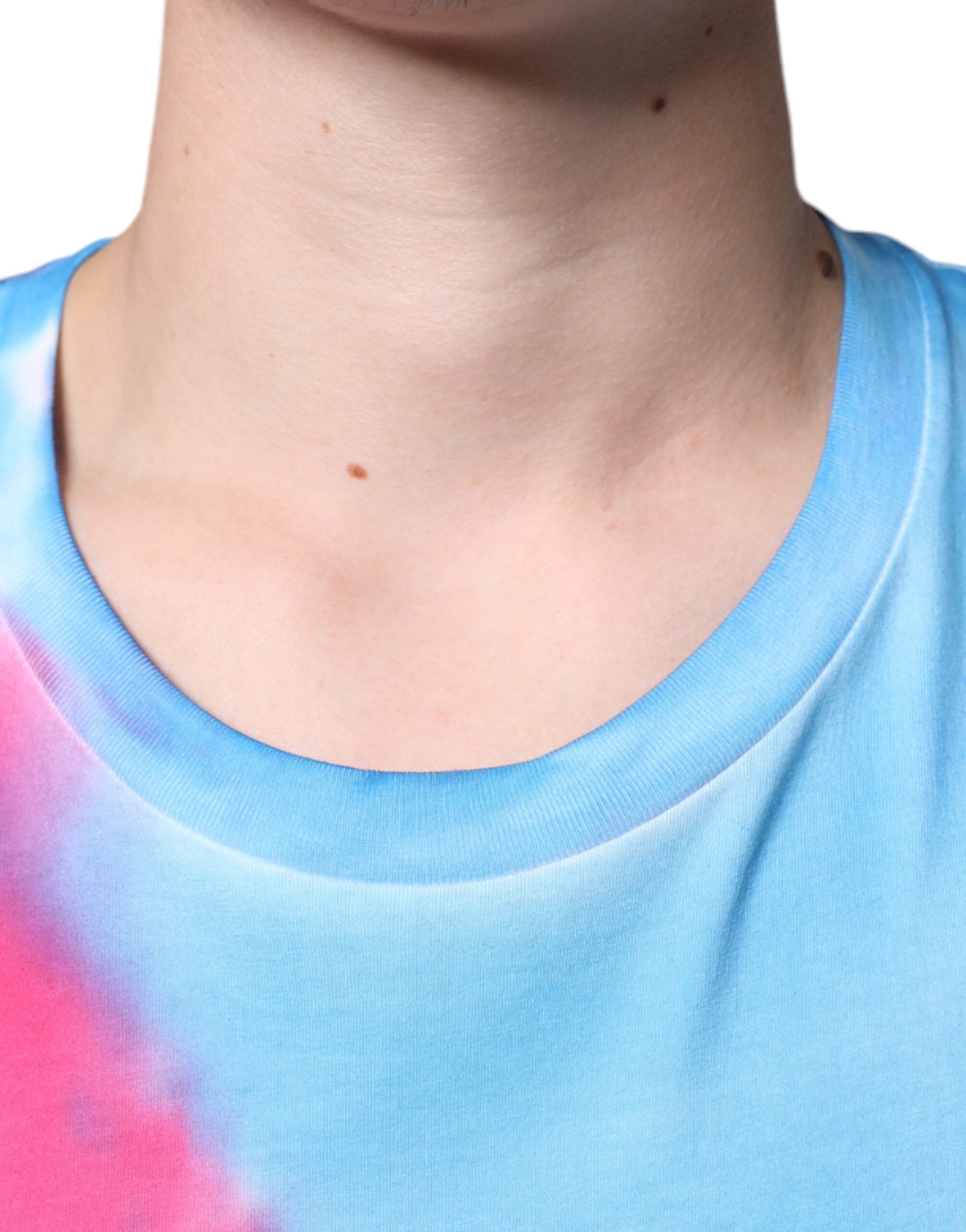 Dolce &amp; Gabbana Multicolor Tie Dye Cotton Sleeveless T-shirt