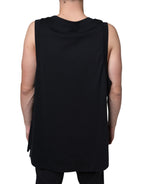 Dolce &amp; Gabbana Black Cotton Born To Be Free Sleeveless T-shirt