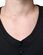 Dolce &amp; Gabbana Black Cotton Born To Be Free Sleeveless T-shirt