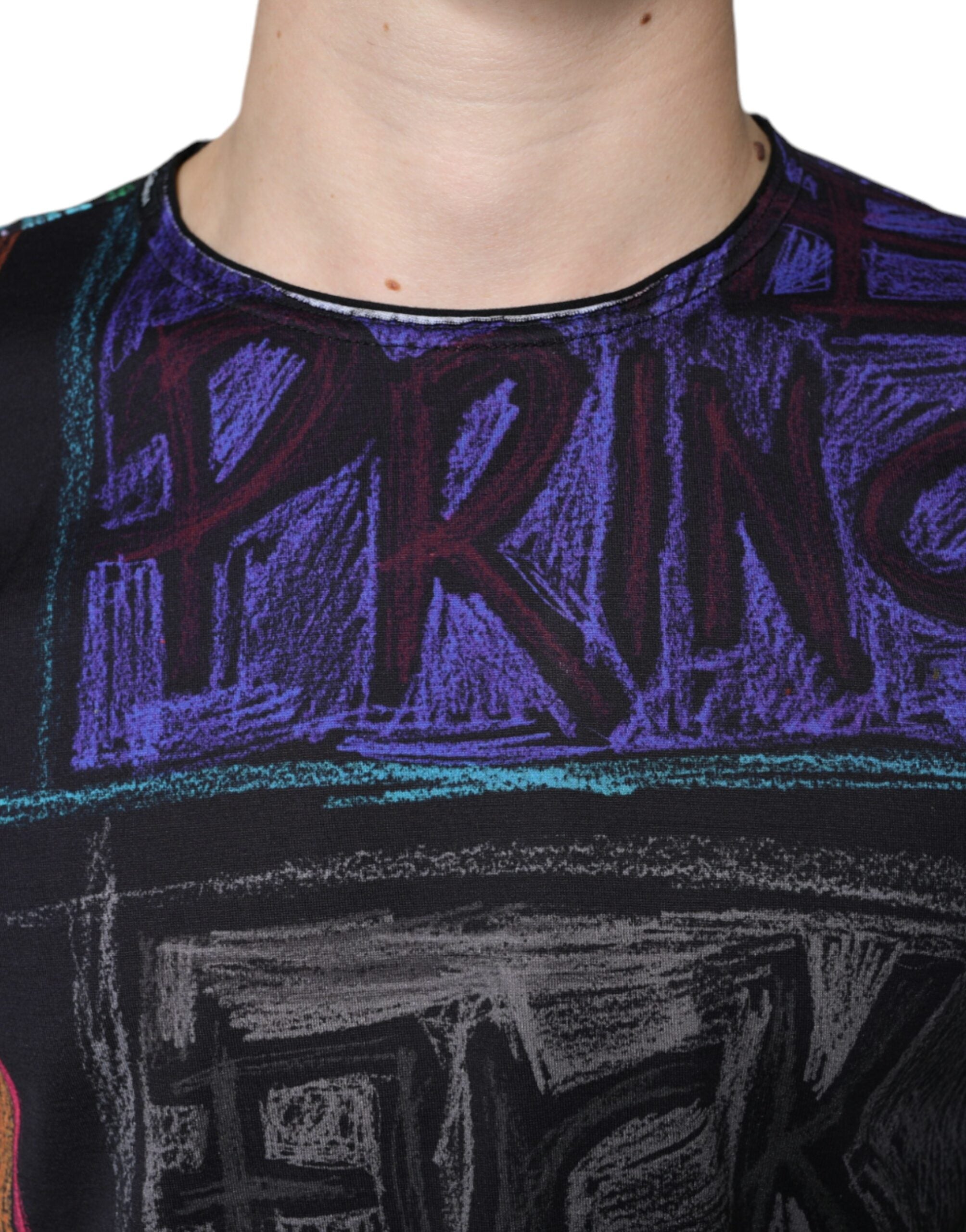 Dolce &amp; Gabbana Multicolor Graphic Print Cotton T-shirt