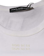 Dolce &amp; Gabbana White Cotton Pocket Short Sleeves T-shirt