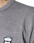 Dolce &amp; Gabbana Gray Cotton #DGFamily Short Sleeves T-shirt