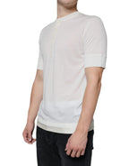 Dolce &amp; Gabbana Off White Cotton Short Sleeves T-shirt