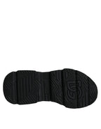 Dolce &amp; Gabbana White Black Logo Plaque Daymaster Sneakers Shoes