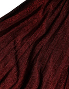 Dolce &amp; Gabbana Red One Shoulder Pleated A-line Mini Dress