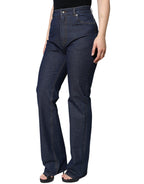 Dolce &amp; Gabbana Dark Blue Cotton Stretch Straight Denim Jeans