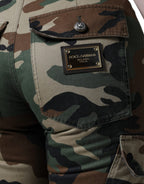 Dolce &amp; Gabbana Multicolor Camouflage Cargo Pants